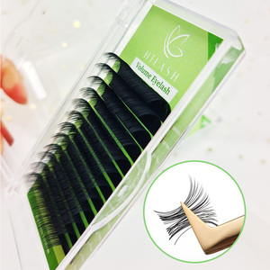 Wimperextensions groothandel professioneel volume matte zwarte cashmere 0.05 0.07 C D J krul wimper trays supplies met aangepast logo - Product Image 5