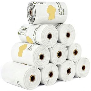 100% Biodegradable Poo <b>Bags</b> Cornstarch Eco Friendly Dog Thick Poop <b>Bags</b> Waste <b>Compostable</b> Bog Poop <b>Bag</b> - Product Image 2