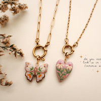 Colgante con Encanto de Lazo y Luna DIY de Cobre Pintado con Goteo de Aceite, Certificación CE y Venta al por Mayor de Fábrica