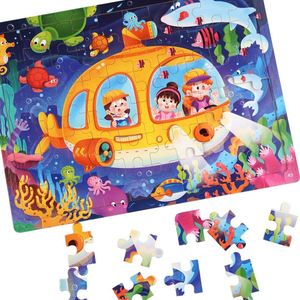 60 Piezas de Rompecabezas de Madera con Animales de Cuentos de Hadas, Personalizados, Divertidos, para Preescolar, Bebés y Jardín de Infancia - Product Image 1