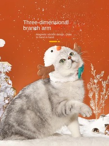 Offre Spéciale noël chapeau pour animaux de compagnie bandanas en gros animalerie noël chien bandana écharpe classe père noël chien noël bandana - Product Image 4