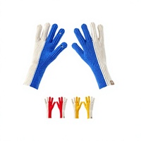 Guantes Térmicos Personalizados con Bloques de Color y Pantalla Táctil de Dos Dedos, Guantes Tejidos para Ocio al Aire Libre en Invierno