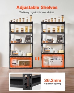 5-שכבות חובה כבדה אחסון מתכת מדף ייצור מדף ייצור מדפים ללא דופי - Product Image 4