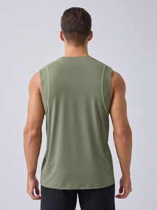 Camiseta sin Mangas de Punto con Cuello Redondo y Diseño de Logotipo Personalizado de Alta Calidad, Ligera, de Secado Rápido y Transpirable - Product Image 4