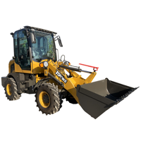 Chargeur frontal TL908 0,8 tonne, mini-chargeur frontal, chargeur diesel EPA/EURO avec 4 roues motrices pour la ferme