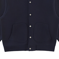 Cardigan en molleton brossé style veste de baseball, à boutons, de haute qualité, avec logo personnalisé, épais, pour hommes et unisexe
