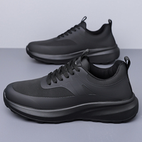 Sneakers en gros sans marque, chaussures de sport noires tendance pour hommes, vente directe d'usine, disponible en gros