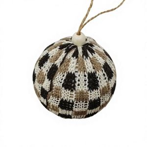 Bolas de Navidad de Espuma Tejidas a Mano, Nuevas y Personalizadas del Fabricante - Adornos Modernos de Estilo Simple con Serigrafía en 3 Colores - Product Image 3