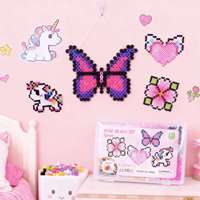 Nouveaux jouets éducatifs populaires pour enfants, perles en plastique multicolores, puzzle pour enfants, perles en plastique DIY, ensembles de perles Perler