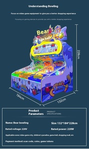 Machine <span class=keywords><strong>de</strong></span> jeu d'arcade à pièces pour enfants la plus populaire Bowling <span class=keywords><strong>et</strong></span> tir en métal avec fonction <span class=keywords><strong>de</strong></span> récompense Garantie 1 an - Product Image 3