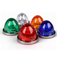 Feu de position latéral universel LED 12V 24V DC, étanche IP67, à montage en surface, en plastique ABS, pour camion, remorque, camping-car, avertissement (moderne/industriel)