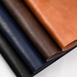 Wholesale 0.65MM Hot Stamping Custom Logo Embossed Oil Synthetic <strong>Leather</strong> Color Change <strong>Leather</strong> <strong>PU</strong> <strong>Leather</strong> for Notebook / Labels - Product Image 3