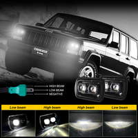 Remplacement de phares de camion, phares carrés LED 5x7 pouces pour Cherokee, projecteur LED 7x6 pouces pour Jeep Yj Sj Xj