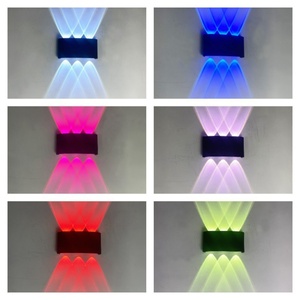 Appliques murales modernes LED RGB à intensité variable avec télécommande, lampe murale d'intérieur pour chambre à coucher, chevet, décoration intérieure, ambiance - Product Image 3