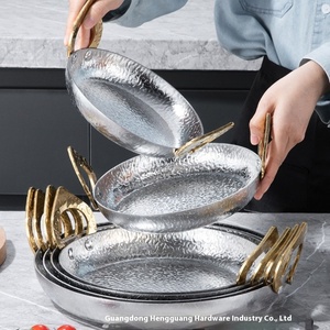 304 thép không gỉ khô nồi búa Mẫu Thái xuyên biên giới thịt cua Tom Yum rượu thương mại rượu kim loại nóng bán Nga - Product Image 1