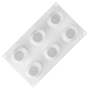 Molde de Silicona para Pastel en Forma de Manzana de 6 Cavidades, Antiadherente, Libre de BPA, Platino LFGB, de la Fábrica MUYULINS - Product Image 4
