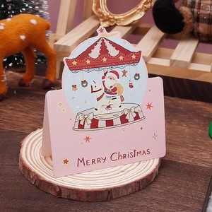 Globo de Nieve Navideño con Diseño de Carrusel de Dibujos Animados, Adorno de Papel Artístico, Regalo Escolar para Niños, Souvenir - Product Image 2