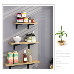 Zuogang ชั้นวางของแบบลอยตัวเหล็กติดผนังขนาด6นิ้วถึง24นิ้วสำหรับชั้นวางของหนักตัวยึดสำหรับชั้นวางไม้ - Product Image 5