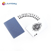 100% Poker en plastique marque personnalisée impression VIP club de jeu officiel Casino Anti contrefaçon étiquetage code à barres cartes à jouer