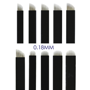 Microcuchillas <span class=keywords><strong>Nano</strong></span> Ultrafinas de 0.18mm para <span class=keywords><strong>Microblading</strong></span>, <span class=keywords><strong>Agujas</strong></span> para Maquillaje Permanente, Tatuaje de Cejas, Microcuchilla para Bordado 3D - Product Image 1