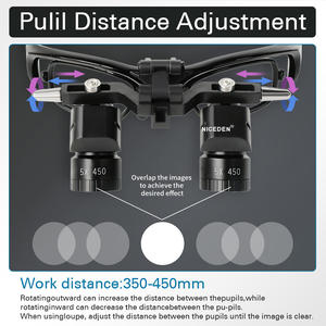 Per le persone miopi 5x Ergo lenti dentarie con luci piccole 5w Clip-on Flip Head lampada neurochirurgica lente d'ingrandimento - Product Image 6