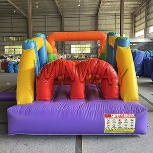 Parcours d'obstacles gonflable miniature de qualité commerciale, directement de l'usine, jeu gonflable, course d'obstacles, château gonflable pour fête d'enfants, à vendre - Product Image 4