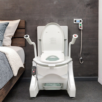 Rehausseur de toilette à commande électrique adapté aux personnes âgées - Fonction de commande au pied + Emballage inclus