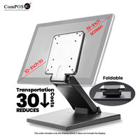 Support de moniteur LCD réglable et pliable pour bureau, avec trou VESA, pour écran tactile, caisse enregistreuse, terminaux de bureau