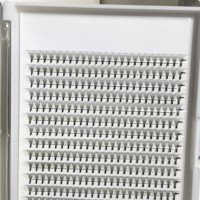 Plateaux XXL Pré-éventails à Tige Courte 10D Volume Cils 0.05 mm Courbure C D 8-18 mm Extensions de Cils Faits à la Main Matières Premières Hylong