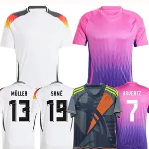 3XL 4XL尺码2024 2025欧洲足球运动衫GNABRY KROOS DRAXLER REUS MULLER MUSIALA足球衬衫德国男子儿童t恤