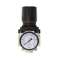 XMC-Piezas neumáticas G1/2 '', regulador de aire de alivio regulador de flujo de gas con controlador de presión de manómetro