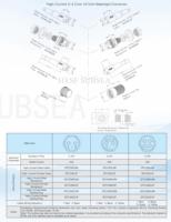 Connecteur sous-marin HYSF SUBSEA HPIL2F HPBH2M à courant élevé, 2 broches, 25A, assemblage mâle-femelle, connecteur d'alimentation pour système ROV AUV, PCB