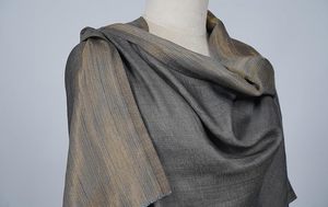 Women Reversible Zari Stole Soft Dual Tone Designer <b>Shawl</b> <b>Wrap</b> Premium Quality Elegant Fashion Stole for Party Wear <b>and</b> Casual - Product Image 4