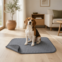 Fancie Tapis de couchage écologiques en TPU imperméable et polaire doux pour chiens, tapis de cage antidérapant et anti-fuite, lavable en machine, 270g/m²
