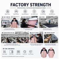 Veste en polaire épaisse 1000g avec logo personnalisé, imperméable, haute extensibilité, manteau technique d'hiver, marque privée, vente en gros OEM, tailles M-4XL