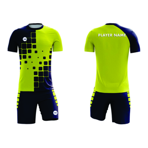 Ensemble d'uniformes de football personnalisés par sublimation pour adultes, comprenant un maillot d'entraînement, vêtements de sport unisexes, short léger, respirant et à séchage rapide - Product Image 2