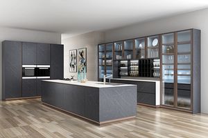 专业生产豪华欧式现代漆艺现成的厨柜 - Product Image 3