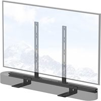 Soporte de barra de sonido negro para soporte de TV Sonos con kits de hardware Fácil de instalar Soporte de barra de sonido negro