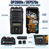 Radio portable numérique Motorola DP2600e XPR3500e XiR P6620i, 128 canaux, IP67, MIL-STD 810, DMR Tier II, analogique et numérique
