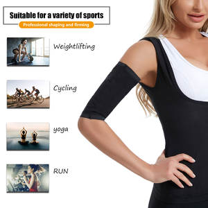 Tondeuse à <span class=keywords><strong>bras</strong></span> pour femmes Fitness manchon <span class=keywords><strong>de</strong></span> Compression <span class=keywords><strong>ceinture</strong></span> <span class=keywords><strong>de</strong></span> sueur intégrée Sauna sueur chaude contrôle des graisses exercice façonnage <span class=keywords><strong>ceinture</strong></span> amincissante - Product Image 4