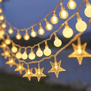 Navidad Balls LED String Fairy Garland Christmas Decorations Outdoor Wedding Party Garden Decor Holiday Light USB/<b>Battery</b> - Product Image 1
