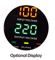 KEBO BWB 5000VA Régulateur de tension automatique monophasé Noir Affichage LED complet mural Courant alternatif Matériau en cuivre