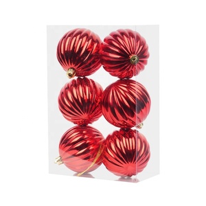 Usine fournisseur en gros en plastique <span class=keywords><strong>rouge</strong></span> <span class=keywords><strong>boule</strong></span> de noël et décoration de <span class=keywords><strong>sapin</strong></span> de noël - Product Image 6