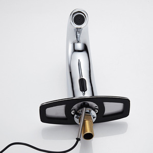Grifo de Lavabo Inteligente <span class=keywords><strong>con</strong></span> <span class=keywords><strong>Sensor</strong></span> Infrarrojo Automático, Grifo Mezclador de Agua Fría y Caliente sin Contacto, Totalmente de Cobre, <span class=keywords><strong>para</strong></span> Baño - Product Image 4