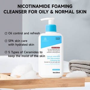 JMFREE Nettoyant Visage <span class=keywords><strong>Moussant</strong></span> à l'<span class=keywords><strong>Acide</strong></span> Hyaluronique et à la Céramide, Nettoyant Visage <span class=keywords><strong>Moussant</strong></span> à l'<span class=keywords><strong>Acide</strong></span> <span class=keywords><strong>Salicylique</strong></span>, <span class=keywords><strong>Gel</strong></span> Nettoyant Visage Personnalisé avec Logo - Product Image 4