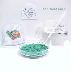Оптовая продажа, Детская Интерактивная фоторамка «сделай сам», пластиковые водные снежные шары, пустые снежные шары от китайского завода
