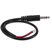 3.5mm 2 pôles TS Audio Mono Jack prise mâle vers fils nus câble à extrémité ouverte