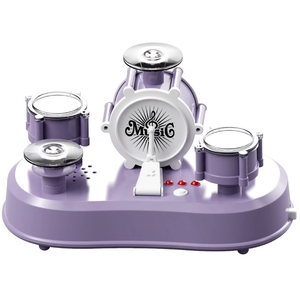 Mini tambor eléctrico creativo para niños, instrumento de percusión con soporte, juguete para educación temprana - Product Image 1