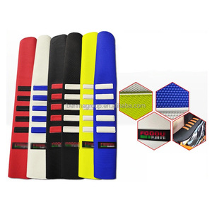 GRIPPER SOFT anti-dérapant universel <span class=keywords><strong>moto</strong></span> Motocross Enduro housses de siège <span class=keywords><strong>blanc</strong></span> rayure noir housse de siège pour Dirt Bike stunt - Product Image 1