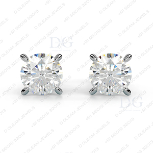 Pendientes de Plata Unisex Modernos con Moissanita de 4 Puntas en Forma de Flecha, para Compromiso, Fiesta, Boda, Aniversario, Regalo Cristiano 2 - Product Image 2